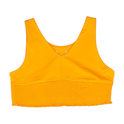 Orange Solid Sleeveless Blouse