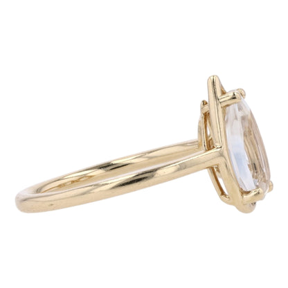 14K Sterling Silver Topaz Fashion Ring