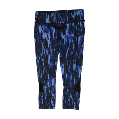 Blue Abstract Active Leggings