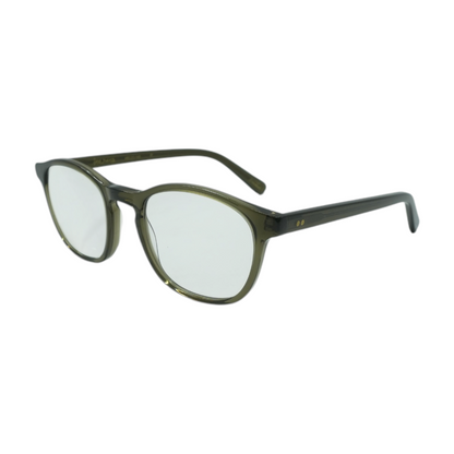 Brown Khaki Crystal Square Prescription Eyewear