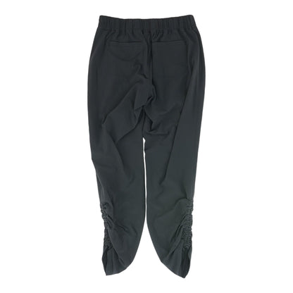 Black Solid Active Pants