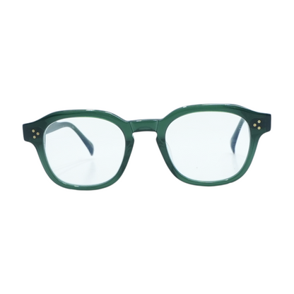 Green Unknown Square Prescription Eyewear