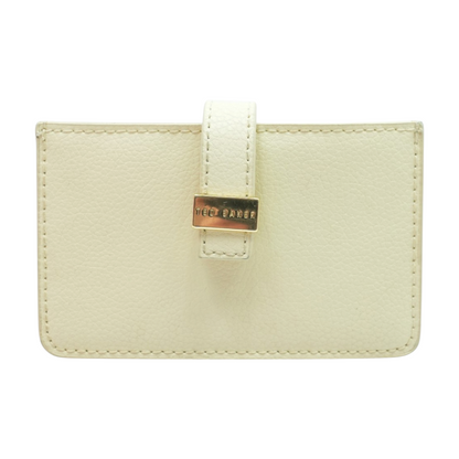 Beige Card Case Wallet