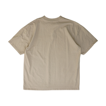 Beige Solid T-Shirt