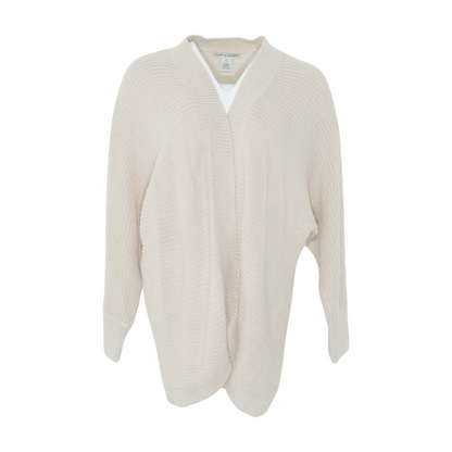 Beige Plus Cardigan Sweater