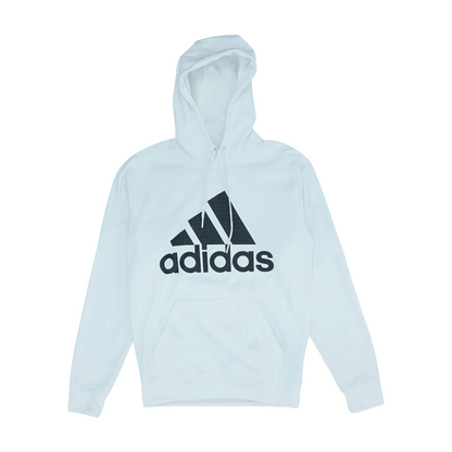 White Solid Hoodie Pullover
