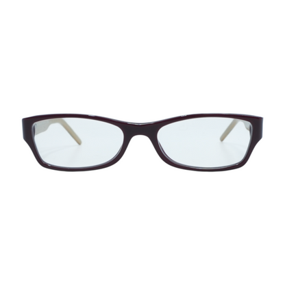 Burgundy B 2094 Rectangle Prescription Eyewear