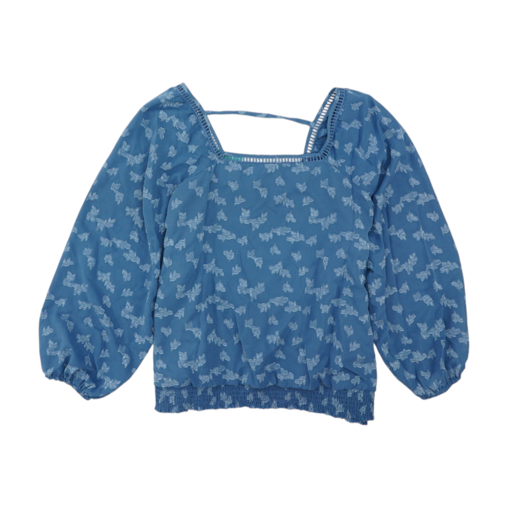 Blue Plus Size Blouse