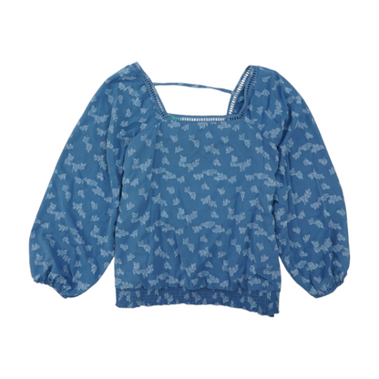 Blue Plus Size Blouse