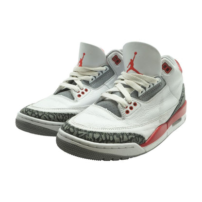 Jordan Retro 3 White High Top Athletic Shoes
