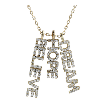 Sterling Silver Cubic Zirconia Pendant Necklace