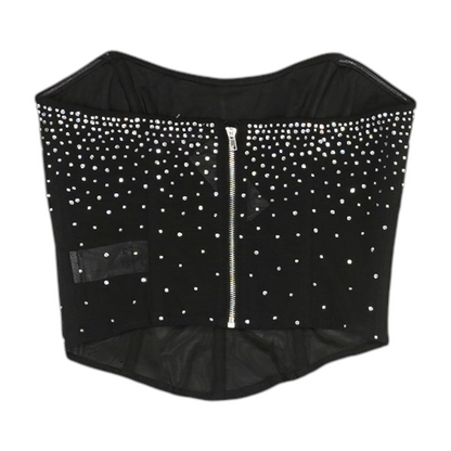 Black Cropped Blouse