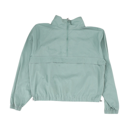 Green Solid 1/4 Zip Pullover