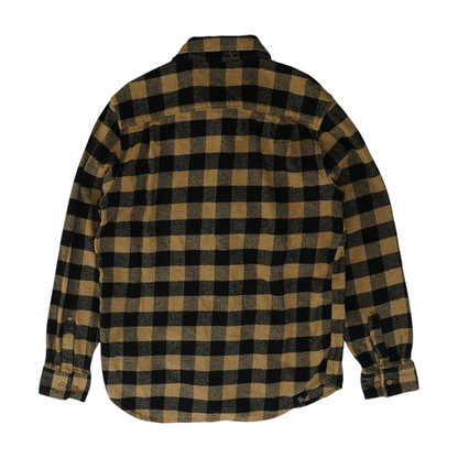 Black Plaid Flannel Button Down