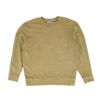 Tan Solid Sweatshirt Pullover
