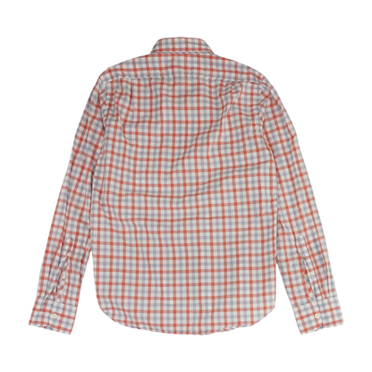 White Check Long Sleeve Button Down