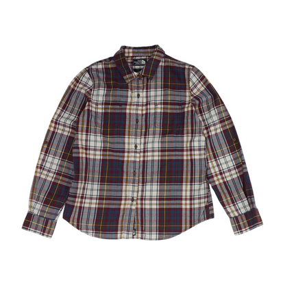 Navy Plaid Flannel Button Down