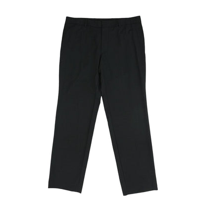 Black Solid Dress Pants