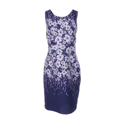 Navy Floral Midi Dress