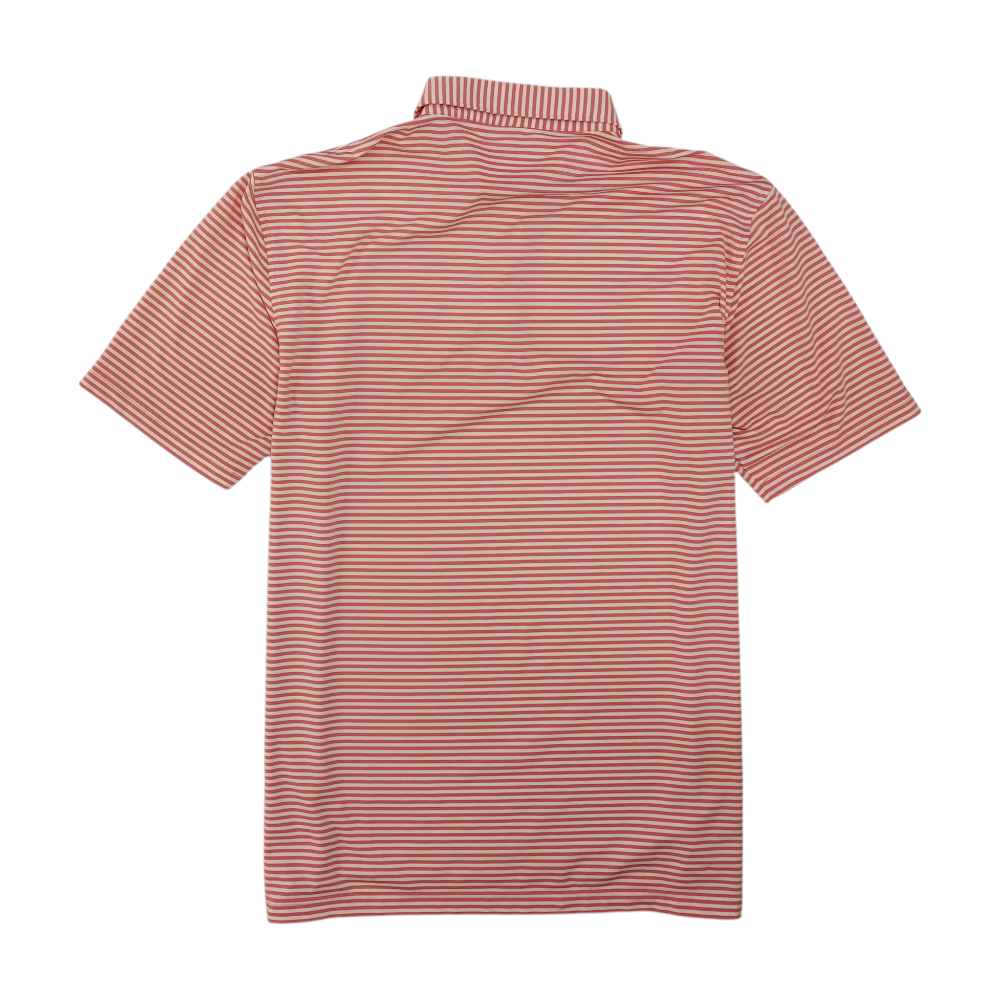 Pink Striped Short Sleeve Polo