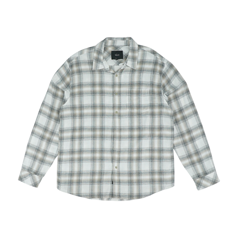 Gray Plaid Flannel Button Down
