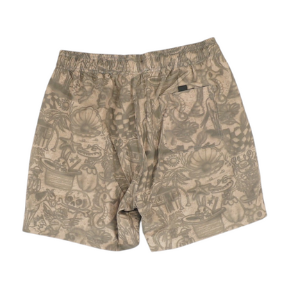 Brown Print Swim Bottom