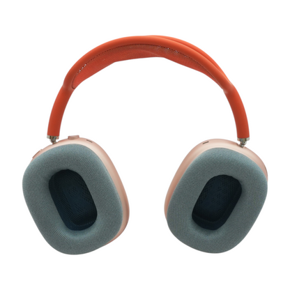 Pink AirPods Max (Lightning) Noise Cancelling Headphones With Blue Earpads