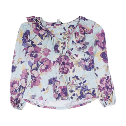 Green Floral Blouse