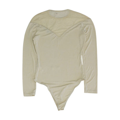 Beige Bodysuit Blouse