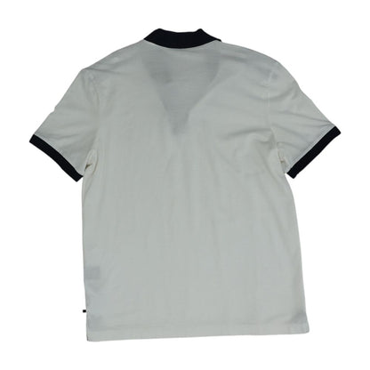 White Solid Short Sleeve Polo