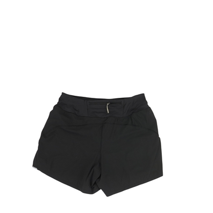 Black Solid Active Shorts