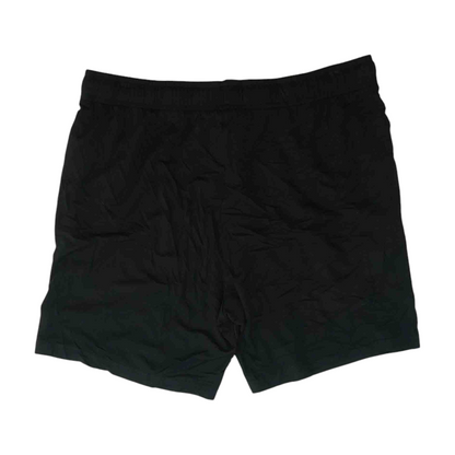 Black Solid Active Shorts