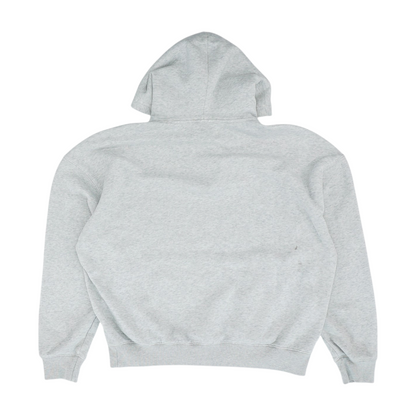 Gray Solid Hoodie Pullover