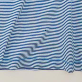 Blue Striped Short Sleeve Polo
