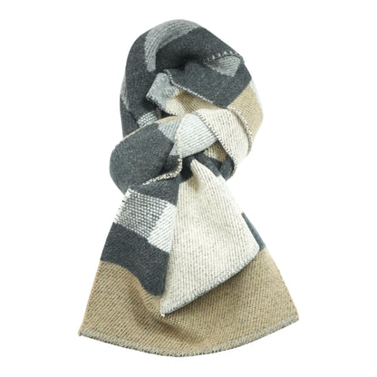 Color Block Mega Check Blanket Scarf