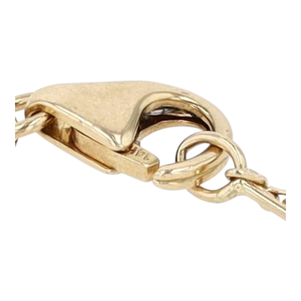 1/10 ctw 14K Yellow Gold Diamond Chain Bracelet