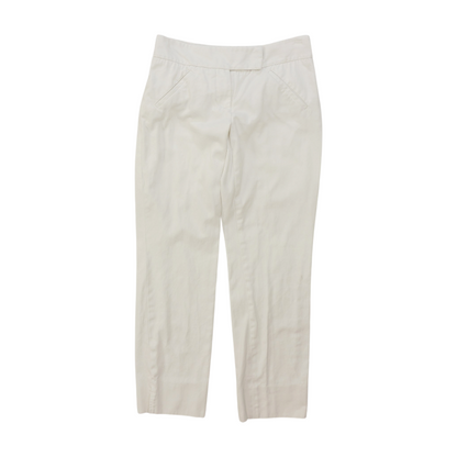 White Straight Pants