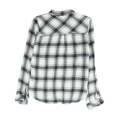 White Check Flannel Button Down