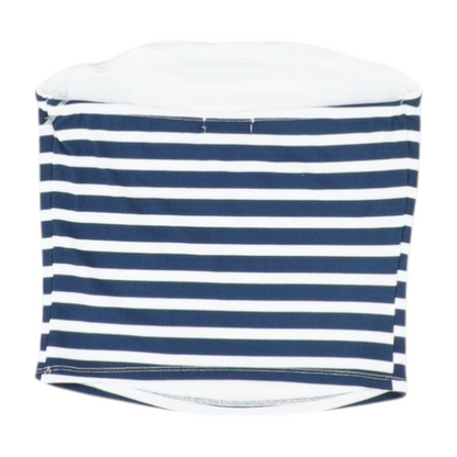 Navy Striped Blouse