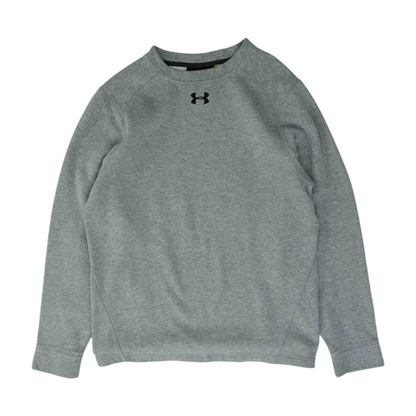 Gray Solid Sweatshirt Pullover