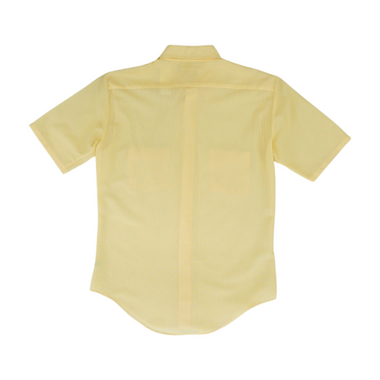 Yellow Striped Short Sleeve Button Down