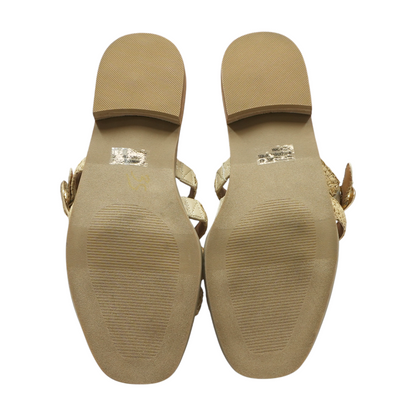Tan Flat Sandals