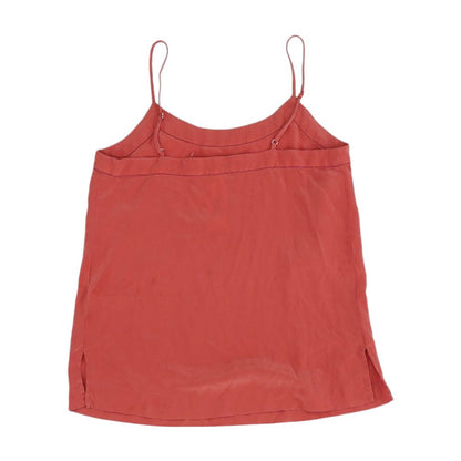 Red Solid Sleeveless Blouse