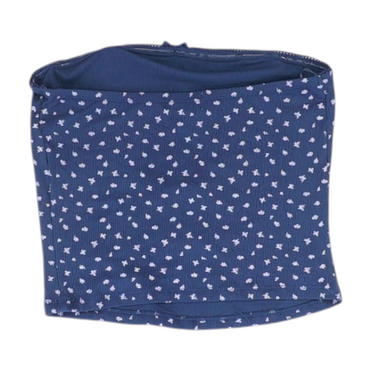Navy Print Blouse