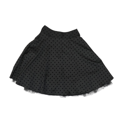Black Polka Dot Active Skirt