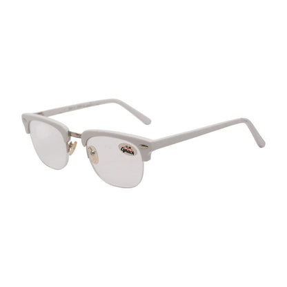White Kat-1 Browline Reading Glasses