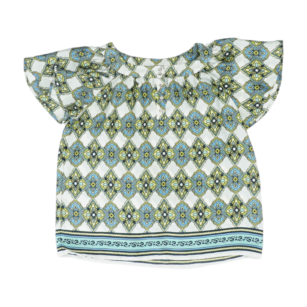 White Print Blouse