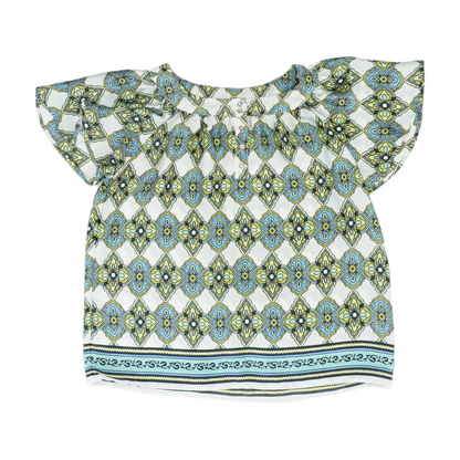 White Print Blouse