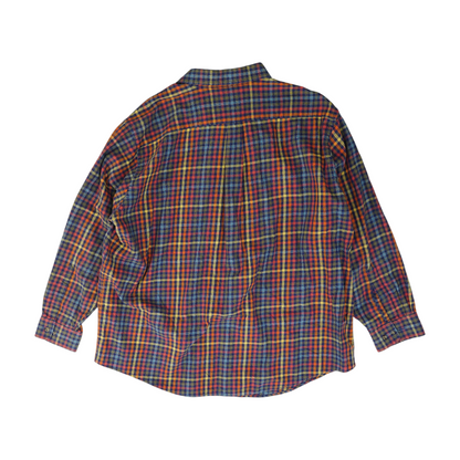Multi Check Long Sleeve Button Down