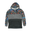 Black Print Hoodie Pullover